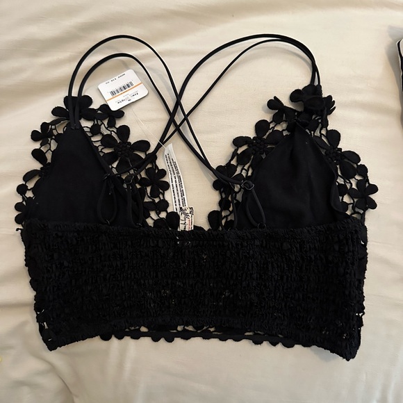 NWT Free people black bralette one size - Picture 5 of 6